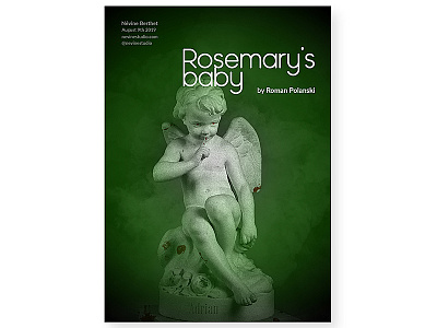 Rosemary's baby abstract angel cult demon design modern art movie movie poster photoshop poster poster design print roman polanski rosemarysbaby statue typogaphy visual art