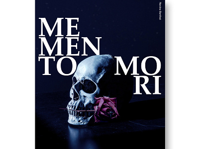 Memento Mori abstract adobe art director death design memento mori photoshop poster poster art poster design ros skull type typography visual artist visual arts