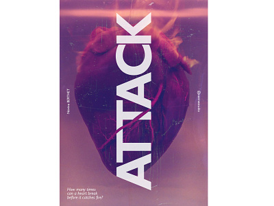 HEART(ATTACK) art art director editorial editorial design fire heart attack photo manipulation photoshop poster poster design print prints visual artist