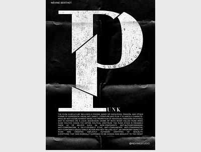 SUBCULTURE art director culture editorial design graphic design grunge poster punk punk poster subculture texture type typedesign typographie typography visual artist