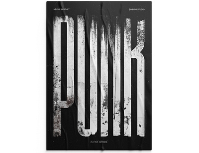 PUNKED art director artwork editorial design grunge photoshop poster poster design poster designer print prints punk punk music texture textures typographic typographie typography visual art visual artist