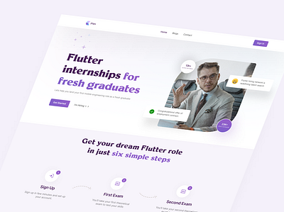 Flutter Hiring Network For Invertase hiring job board landing page modern