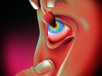Sensory Experience eye grain hallucination illustration illustrator mushroom noise photoshop shroom surealism vector wacom
