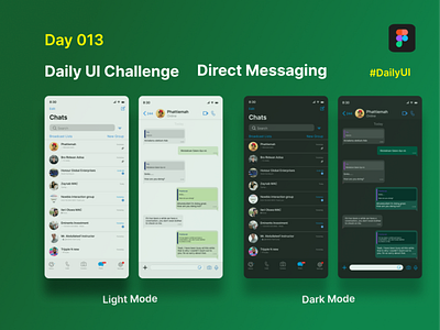 Day 013 daily UI challenge (Direct Messaging)