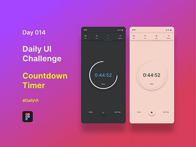 Day 014 Daily UI Challenge (Countdown Timer) app branding design illustration logo produc ui ux
