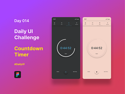 Day 014 Daily UI Challenge (Countdown Timer)