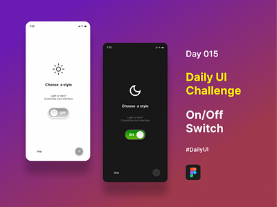 Day 015  Daily UI Challenge (On/Off Switch)