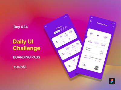 Day 024 Daily UI Challenge (BOARDING PASS)