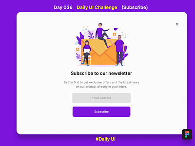 Day 026 Daily UI Challenge (Subscribe)