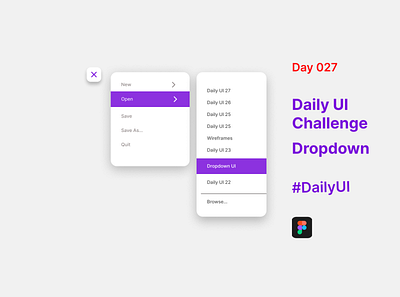 Day 027 Daily UI Challenge (Dropdown) app design produc ui ux