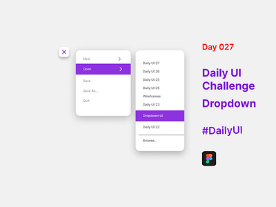 Day 027 Daily UI Challenge (Dropdown)