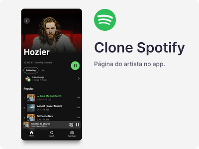 Clone Spotify ui