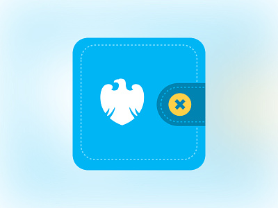 Barclays - Little Blue App Icon app bank barclays blue book corporate design flat icon