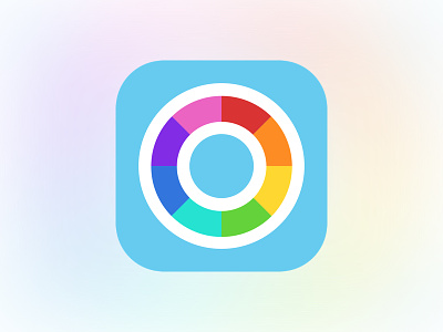 Rolo App Icon app calendar circle flat icon ios spectrum