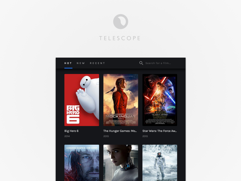 Telescope Chrome Extension by Chris Underdown on Dribbble