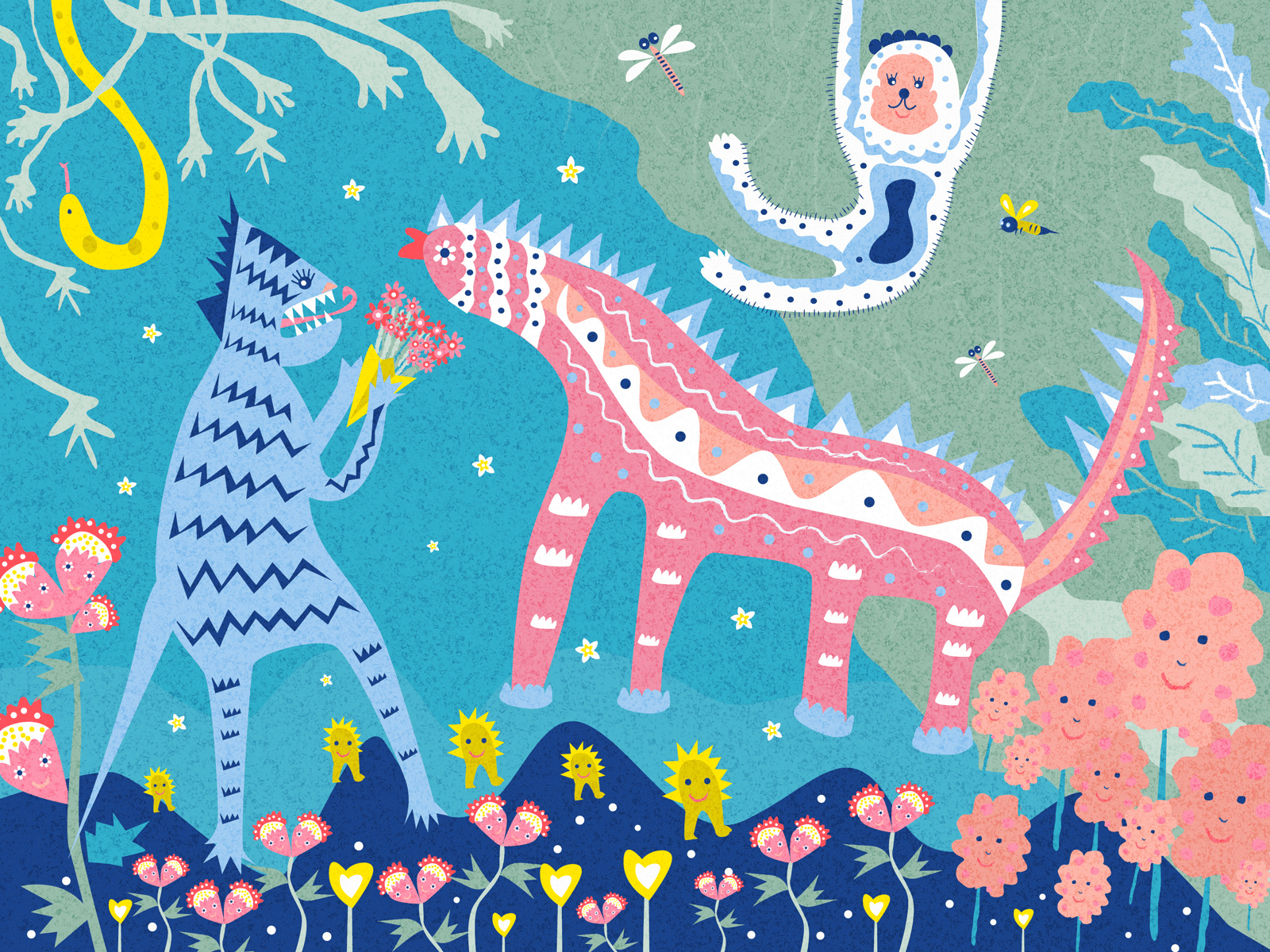 Encounter in the forest by joes on Dribbble