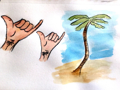 Hang Loose And Palm Trees