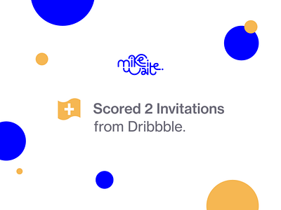 2 DRIBBBLE INVITES