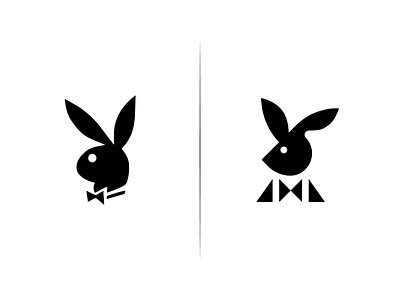 Playboy Logo Redesign animal logo branding design identity logo design logo redesign playboy playboy logo rabbit rabbit logo rebrand