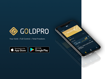 Cryptocurrency project app bitcoin blockchain blue cryptocurrency design gold logo ui