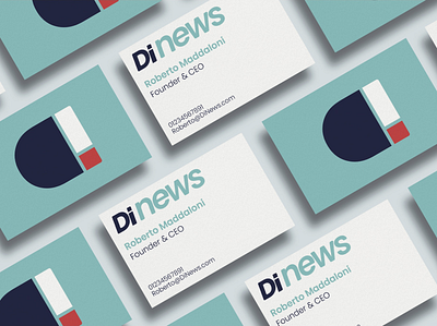 DiNews Business Card Design branding business card graphic design