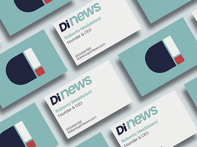 DiNews Business Card Design