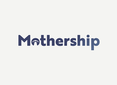 Mothership (Lockup) branding design freelance graphic design lockup logo logo design logotype monogram type typography