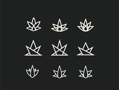 Hemp Leaf Ideas branding design graphic design logo logo design monogram poster type typography vector