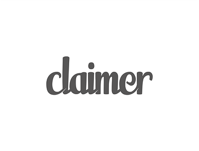 Claimer branding design freelance design graphic design logo logo design monogram type design typeography typography vector