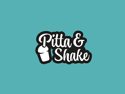 Pitta & Shake branding design freelance design freelance logo designer graphic design logo logo design logo designer monogram typography