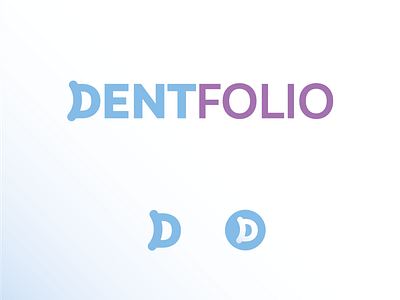 Dentfolio (Unused 2) branding dentist logo design freelance design freelance logo designer graphic design logo logo design logo designer smile logo typography