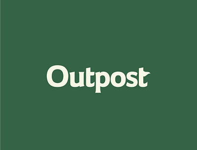 Outpost (Logo exploration) branding design freelance design graphic design logo logo design monogram poster typography vector