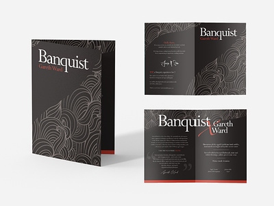 Gareth Ward X Banquist Menu Design banquist branding design editoral editorial editorial design graphic design illustration logo logo design menu menu design monogram typography ui vector
