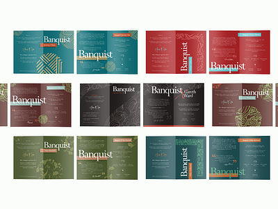 Banquist Menu Design branding design graphic graphic design illustration logo logo design menu design monogram motion graphics pattern design premium design premium menu design typography