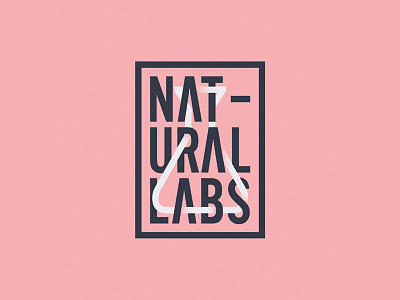 Natural Labs Logo branding flat graphic design illustration logo logo design monogram type typography vector