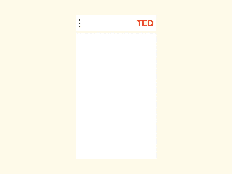 Evening 04 - Ted Talk Selector choice interaction problem selector swipe ted ux