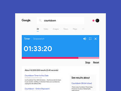 #014 Countdown Timer 014 100 days of ui countdown timer google redesign ui