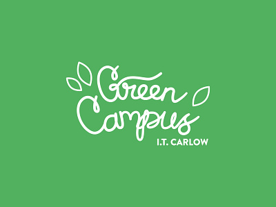 Green Campus Identity campus carlow college design green identity illustrator ireland it logo project typography vector