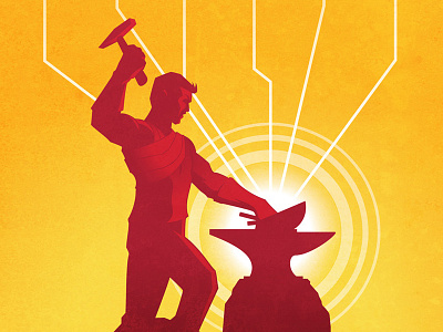 ORIGIN - The Prodigal Son art comics design gold posters prints red superheroes vector yellow