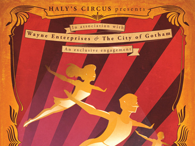 Flying Graysons Print batman circus poster comics dccomics design dick grayson illustration superhero vector