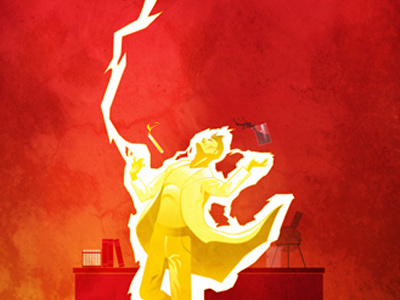 Speed Force comics illustration origin series red superhero vector yellow