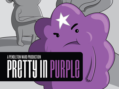 Pretty In Purple 80s adventure time lsp lumpy space princess movie purple vector art
