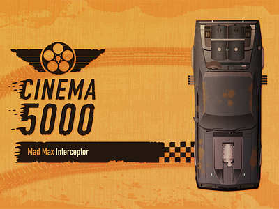 Cinema 5000 - Mad Max Interceptor cars cinema 5000 grunge interceptor mad max motor racing movies racing textures