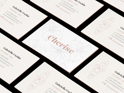 Business Cards for Customisable Pre-Made Brand, Cherise