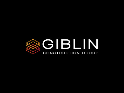 Giblin Construction Group 〰️ Brand identity design black black and white brand identity branding builder construction logo logo design orange visual identity