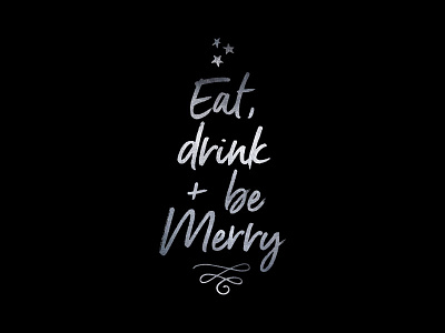Eat, drink + be merry / free wine bottle gift tag download