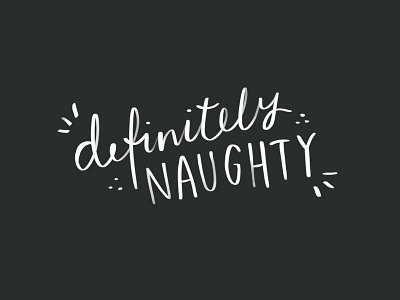 Definitely naughty Christmas gift wrap, wrapping paper freebie christmas downloadable freebie gift wrap hand lettered printable typographic quote wrapping paper