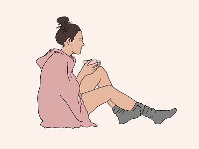 Mood / illustration for Introverted Ladies series