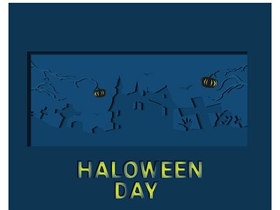 Halloween day paper cut