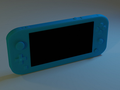 blue nintendo 3d render 3d